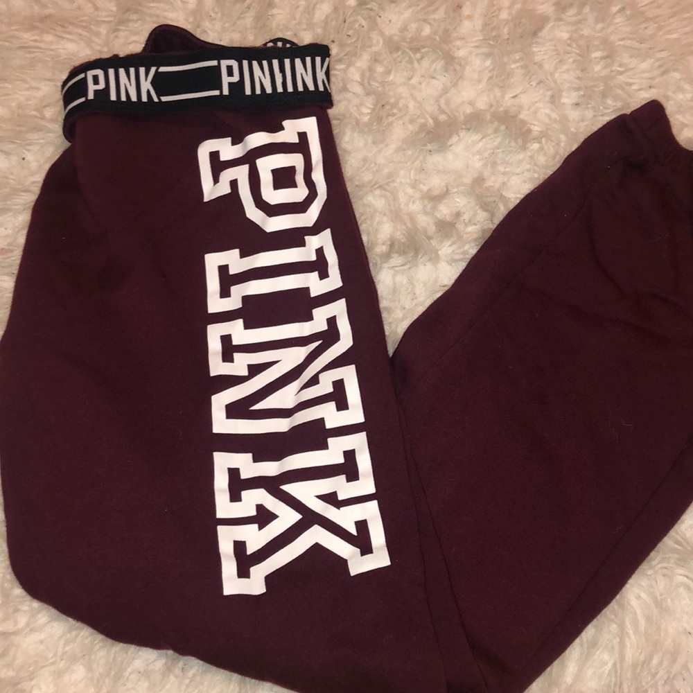 PINK Victoria’s Secret Maroon Sweatpants